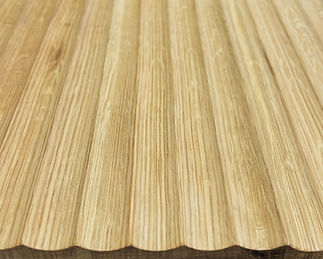 wooden fluted panel