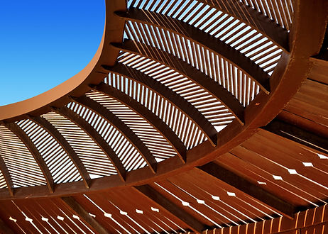 Wood structure for outdoor construction