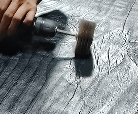 carbonized wood and burnt wood