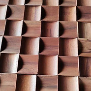 Curved 3D wall panel