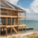 Wood house / villa near seaside