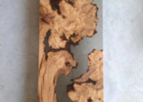 wood slab with epoxy