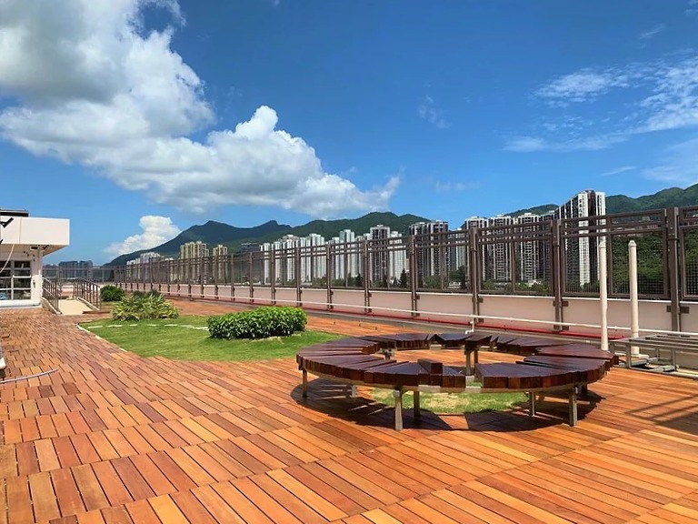 garapa, wood deck, rooftop deck, outdoor wood