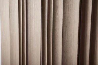 Fluted panel for wall in solid wood
