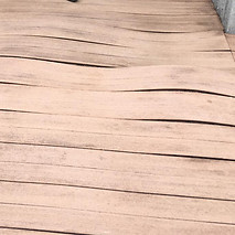WPC composite flooring in poor condition