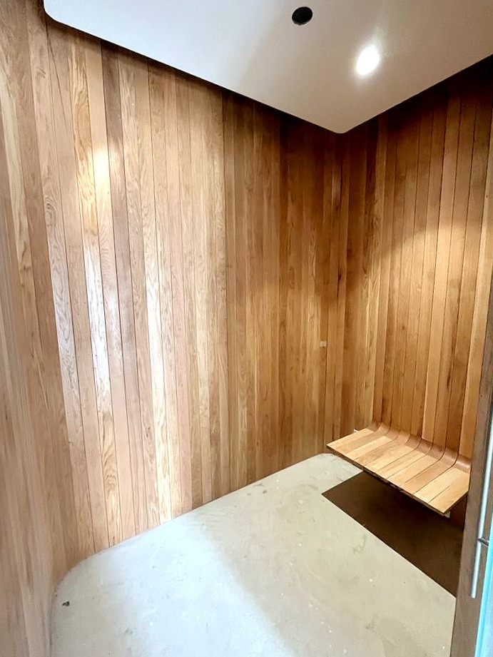 wood bench, wall panel, wood panel, curved bench, fsc oak