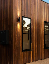 external cladding in natural wood