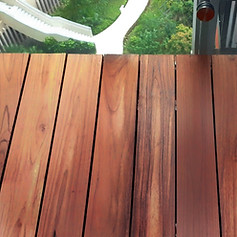 balcony wood deck floor