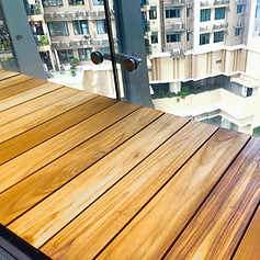 balcony deck teak