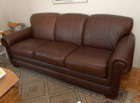 brown leather sleeper sofa queen