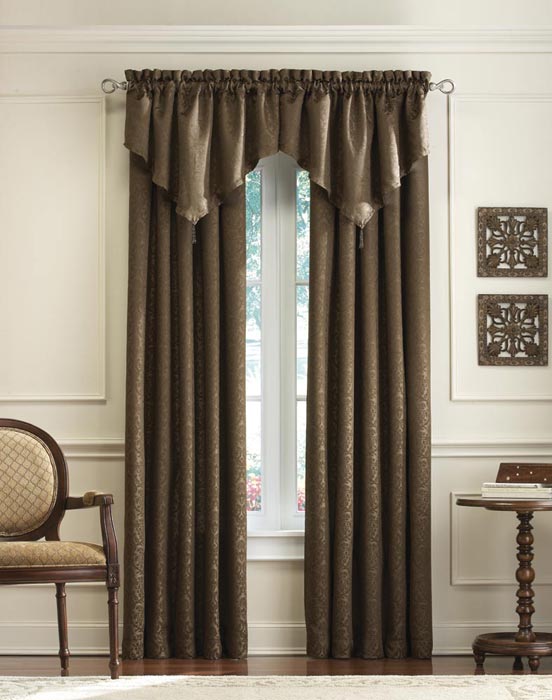 63 curtains with attached valance